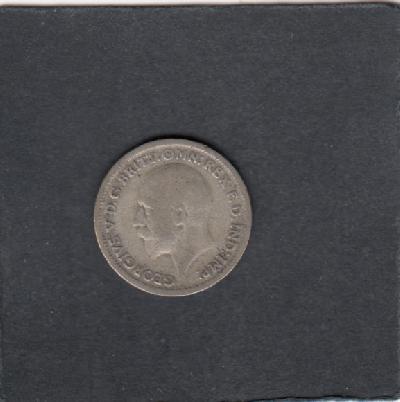 Beschrijving: 6 Pence GEORGIUS V